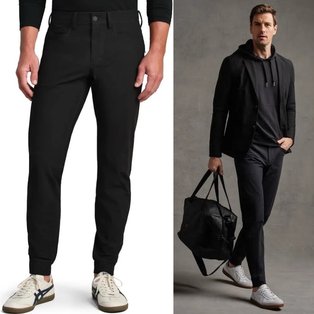 Rhone Commuter Jogger Pants Men’s Size 35 Black Casual Athleisure Travel.  22